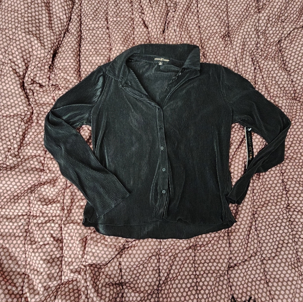 Silk button up blouse